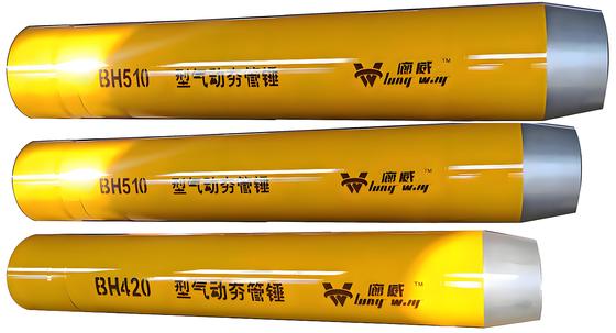 250 t Darbe Enerjili Pnömatik Boru Hattı Koç Çekici, Yüksek Enerjili Darbe ve Hendeksiz Delme için Çift Kilitli Arka Örs